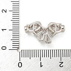925 Faltschließe aus klarem Zirkonia in Mikropavé-Optik aus Sterlingsilber&nbsp;STER-U001-18P