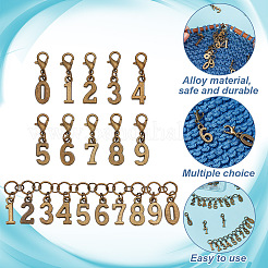 DIY Strickwerkzeug-Sets Nummer 0~9&nbsp;HJEW-GO00073