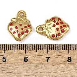 Erdbeere 304 Edelstahl Emaille Anhänger&nbsp;STAS-L290-21A-G