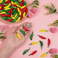 72 pezzo di miniatura di peperoncino in schiuma di 3 colori&nbsp;DJEW-PH0001-94