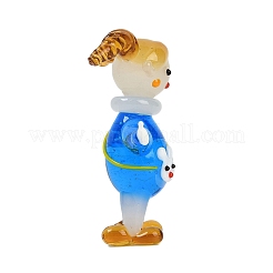 Décoration d'affichage de fille en lampwork faite à la main&nbsp;LAMP-Q005-01B