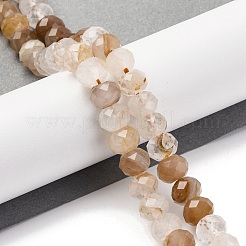 Натуральный красный гематоидный кварц / нити из железистого кварца G-K380-A04-01