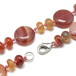 Colliers de perles naturelles cornaline&nbsp;NJEW-S393-19