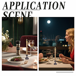 24шт пластиковый высокий подсвечник&nbsp;CAND-DR0001-01A