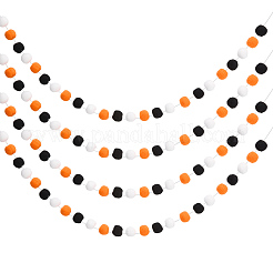 4шт. шар из помпона с полиэфирным шнуром для подвешивания баннеров&nbsp;AJEW-CP0009-76A