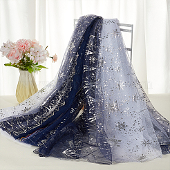 Полиэстеровый узор со снежинками&nbsp;AJEW-WH0314-911B