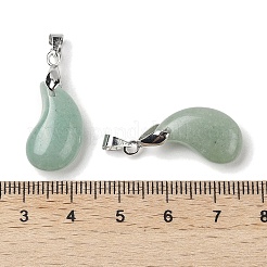 Pendenti avventurina verde naturale&nbsp;G-NH0025-14P-11