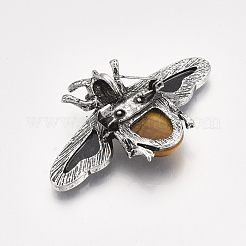 Броши / подвески из натурального тигрового глаза&nbsp;G-S353-08I