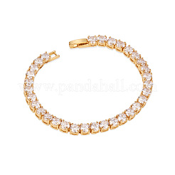 Спортивная тематика простой модный настоящий теннисный браслет из латуни с позолотой 24 карат&nbsp;JB52B