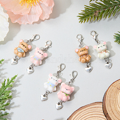 2 pz decorazioni pendenti in porcellana fatte a mano&nbsp;HJEW-SW00371