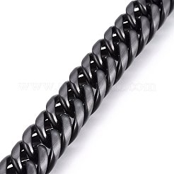 Bracciali con catene a maglie in acciaio inox 304&nbsp;BJEW-E346-27A-B