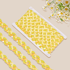 Бусины-пайетки из полиэстера&nbsp;OCOR-WH20004-06F