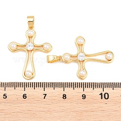 Osteranhänger aus Messing mit Mikropavé-Fassung aus klaren Zirkonia&nbsp;ZIRC-F148-01G