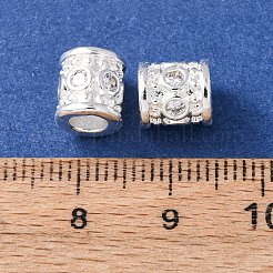 Латунь микропаве прозрачный кубический цирконий европейский бисер&nbsp;KK-C157-28S