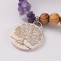 Круглый лес из бисера браслеты простирания&nbsp;BJEW-JB02175