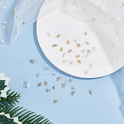 40 шт. 4 латунных держателя для колышков&nbsp;KK-HY0001-93