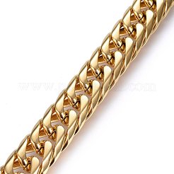 Bracelets gourmettes en acier inoxydable 304 avec placage ionique (IP)&nbsp;BJEW-E346-09G