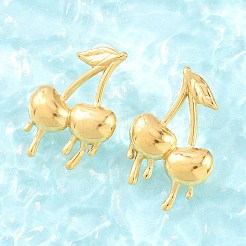 Melting Styles Ohrstecker aus Edelstahl 304 für Damen&nbsp;EJEW-F415-02G-01