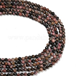 Природные родонит бисер нитей&nbsp;G-C280-B12-6mm