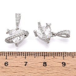 Латунные микро проложить кубического циркония подвески&nbsp;KK-N275-12A-P