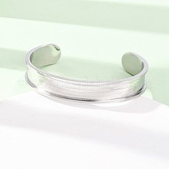 Base de bracelet rainurée en acier inoxydable 304&nbsp;SA-CBACA70-03P
