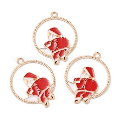 Pendentifs de Noël en alliage de zinc et émail&nbsp;ENAM-Q500-01G-02