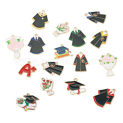 16 шт. 16 стиля подвески из эмалевого сплава на тему выпускного сезона&nbsp;ENAM-TA0002-70