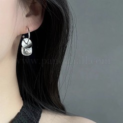 Серьги-гвоздики из сплава с кристаллами и стразами&nbsp;FS-WGADBC0-01