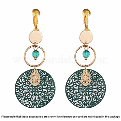 Латунные клипсы серьги выводы&nbsp;KK-Q115-G-NF