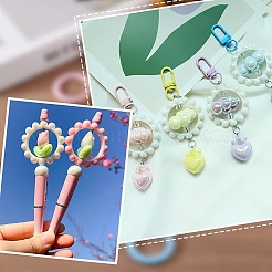 24 шт. двухцветные непрозрачные акриловые рамки для бусин&nbsp;SACR-AR0001-22