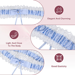 2 шт. 2 стиля полиэстеровое подвязочное кольцо для ног&nbsp;AJEW-CY0001-91