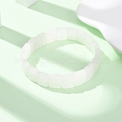 Bracelets extensibles en perles de cristal de quartz naturel facettées pour femmes&nbsp;BJEW-K251-08K