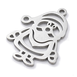 Pendentifs en acier inoxydable 304 anti-ternissement sur le thème de Noël&nbsp;LS-STAS-R003-04P-02