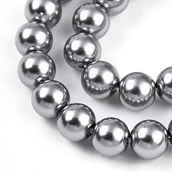 Peinture au four brins de perles de verre nacré&nbsp;X-HY-N002-4mm-A01