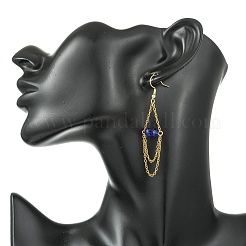 Ensemble collier et boucles d'oreilles superposés en acier inoxydable 304 et perles de verre&nbsp;SJEW-JS01384-01