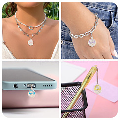 50pcs 5 pendentifs en alliage de couleurs&nbsp;ENAM-TA0003-93P
