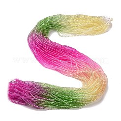 Прозрачный градиент цвета стеклянные бусины пряди&nbsp;GLAA-G101-2mm-09