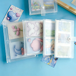 6 Zoll große PVC-Fotoalben mit 2 Fächern und Druckknöpfen&nbsp;AJEW-SP0006-22B