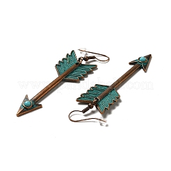 3 paires de boucles d'oreilles pendantes en alliage de style beignet&nbsp;EJEW-G330-07R