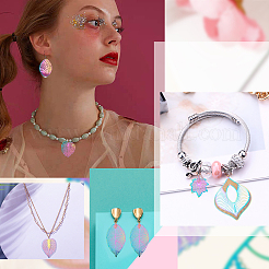 24 шт. 12 стиля ионного покрытия (IP) 201 нержавеющая сталь филигранные большие подвески&nbsp;STAS-DC0005-75