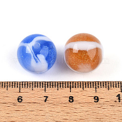 Двухцветные бусины из непрозрачной смолы&nbsp;RESI-N042-16mm-16