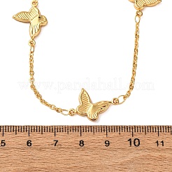 Женские ожерелья-цепочки в форме бабочек из нержавеющей стали 304&nbsp;NJEW-G178-05G
