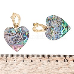 Ohrstecker aus natürlicher Paua-/Abalone-Muschel&nbsp;EJEW-JE06945