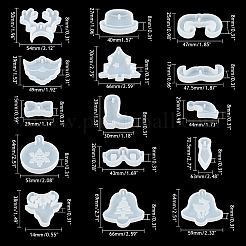 Силиконовые Молды для рождественских кулонов DIY-OC0001-80