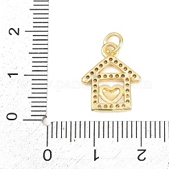 Messing micro pave klare zirkonia anhänger&nbsp;KK-F938-15G