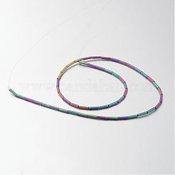 Electroplate non magnetici ematite sintetico fili di perline&nbsp;G-F300-37B-F