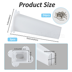 Пластиковый отсек для летучих мышей в форме конуса&nbsp;AJEW-WH0534-70