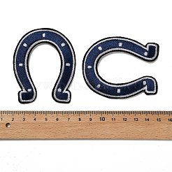 Ткань в стиле вышивки подковы гладить/пришивать заплатки&nbsp;PATC-XCP0001-02