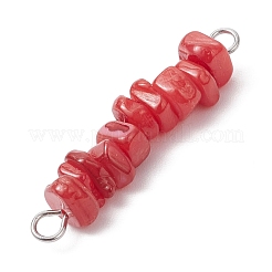 10 шт. подвески-соединители из натуральных ракушек пресноводных&nbsp;PALLOY-JF04516-01