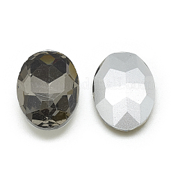 Cabochons en verre avec strass de dos avec point&nbsp;RGLA-T080-18x25mm-03
